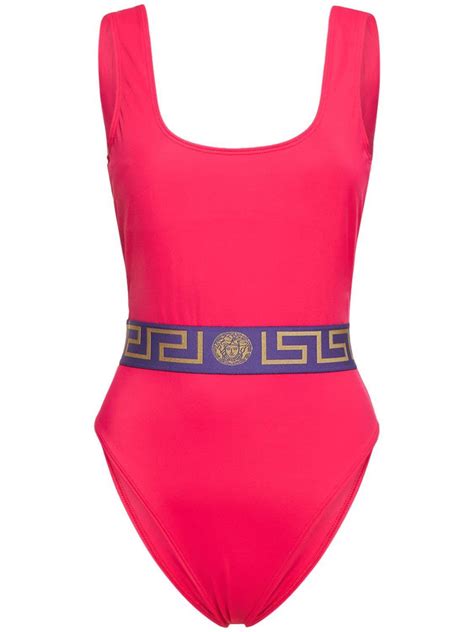 versace greca one piece swimsuit.